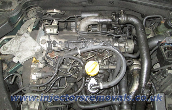 Injector removal from Renault Laguna / Clio /
                Megane with 1.9 engine