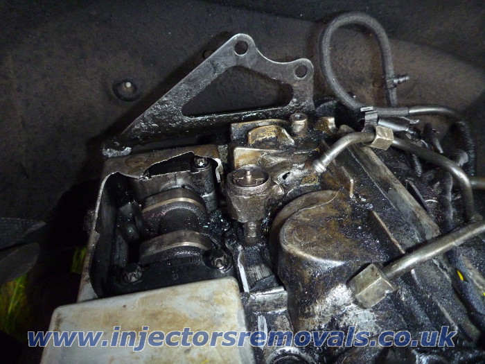 Broken injector removed by us