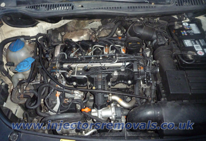 Injectors removal from Volkswagen with 1.6 TDI
                engine