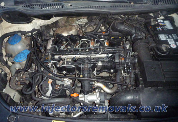 Injectors removal from Volkswagen with 1.6 TDI
                engine