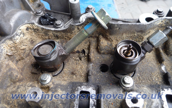 Snapped injector removed from Renault Trafic
                with 2.0 engine