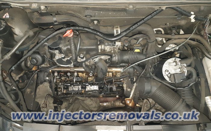 Injector removal from Mercedes A class W169 with
                2.0 CDI engine